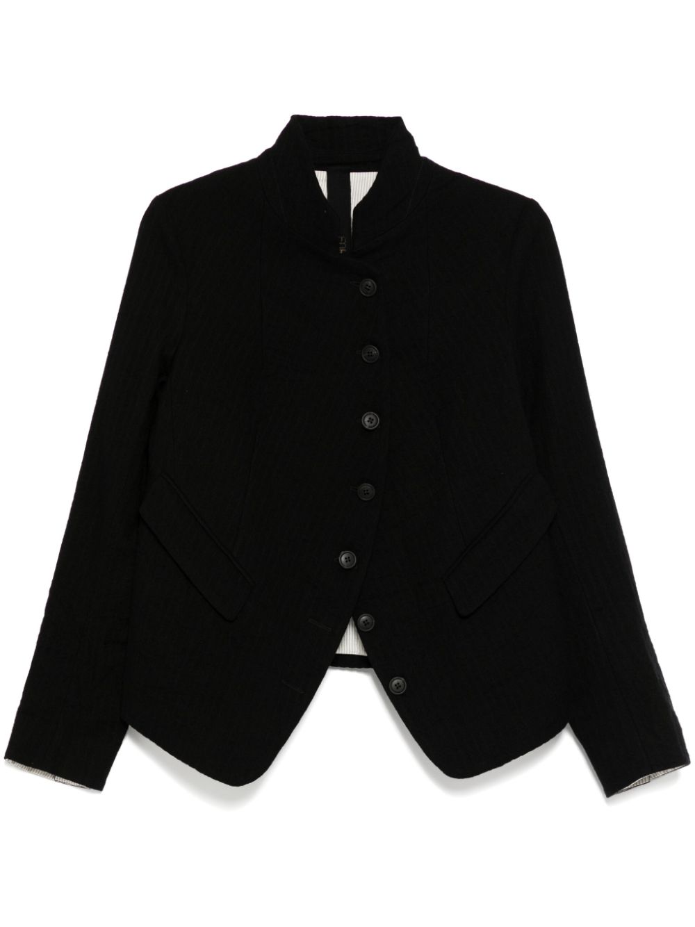 Forme D'expression stand up-collar jacket - Black von Forme D'expression