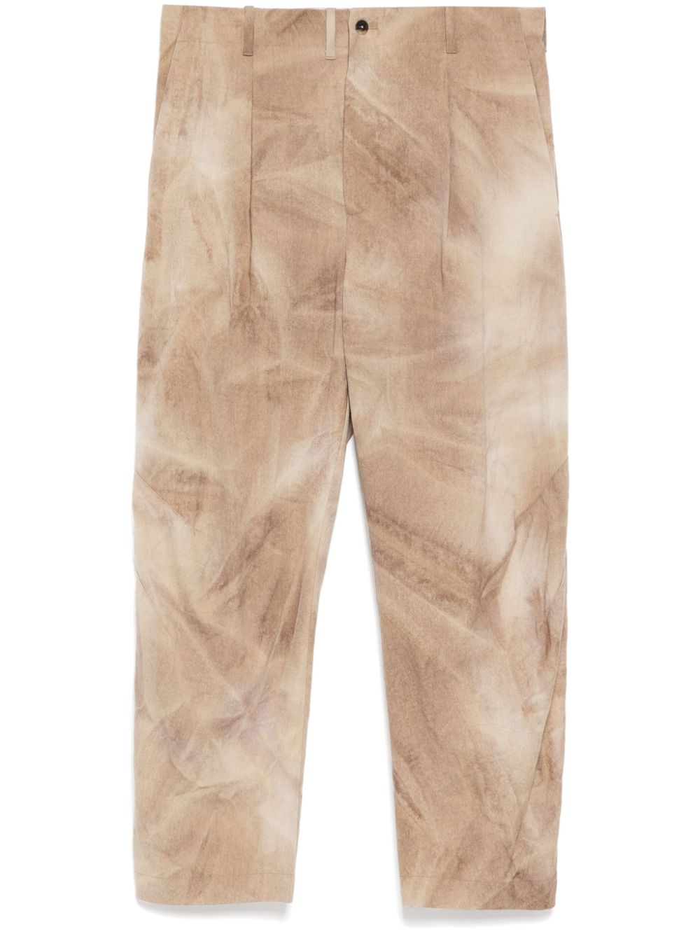 Forme D'expression tie-dye pattern pants - Brown von Forme D'expression