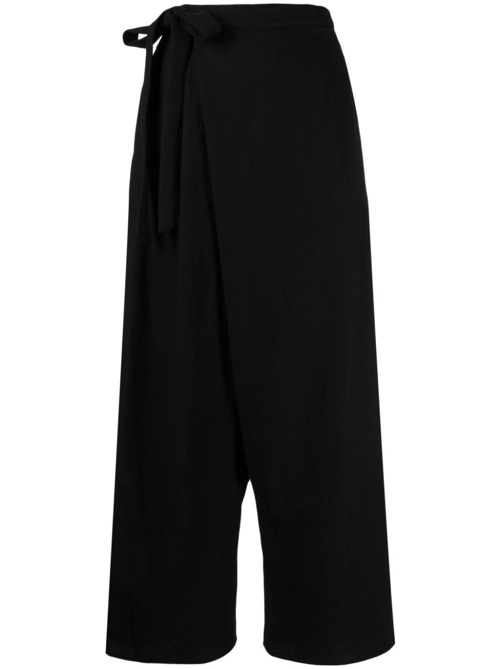 Forme D'expression wraparound drop-crotch trousers - Black von Forme D'expression