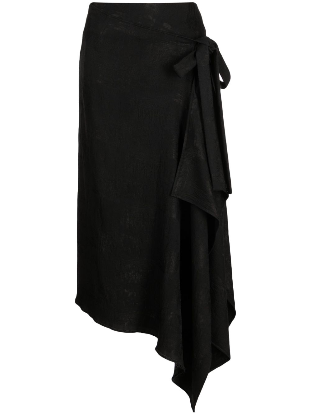 Forme D'expression wraparound high-waist skirt - Black von Forme D'expression