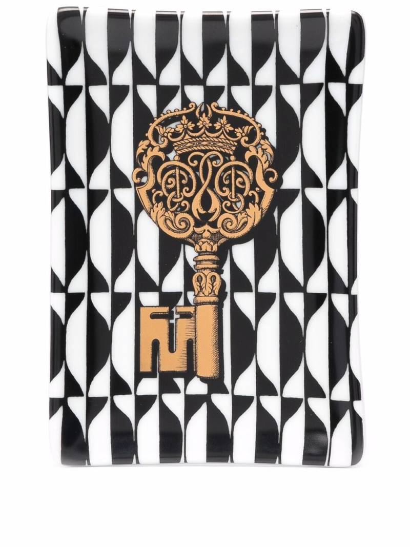 Fornasetti Chiavi valet tray - Black von Fornasetti