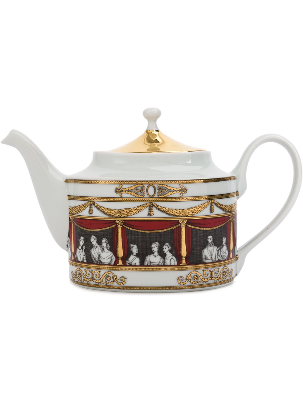 Fornasetti Don Giovanni teapot - White von Fornasetti