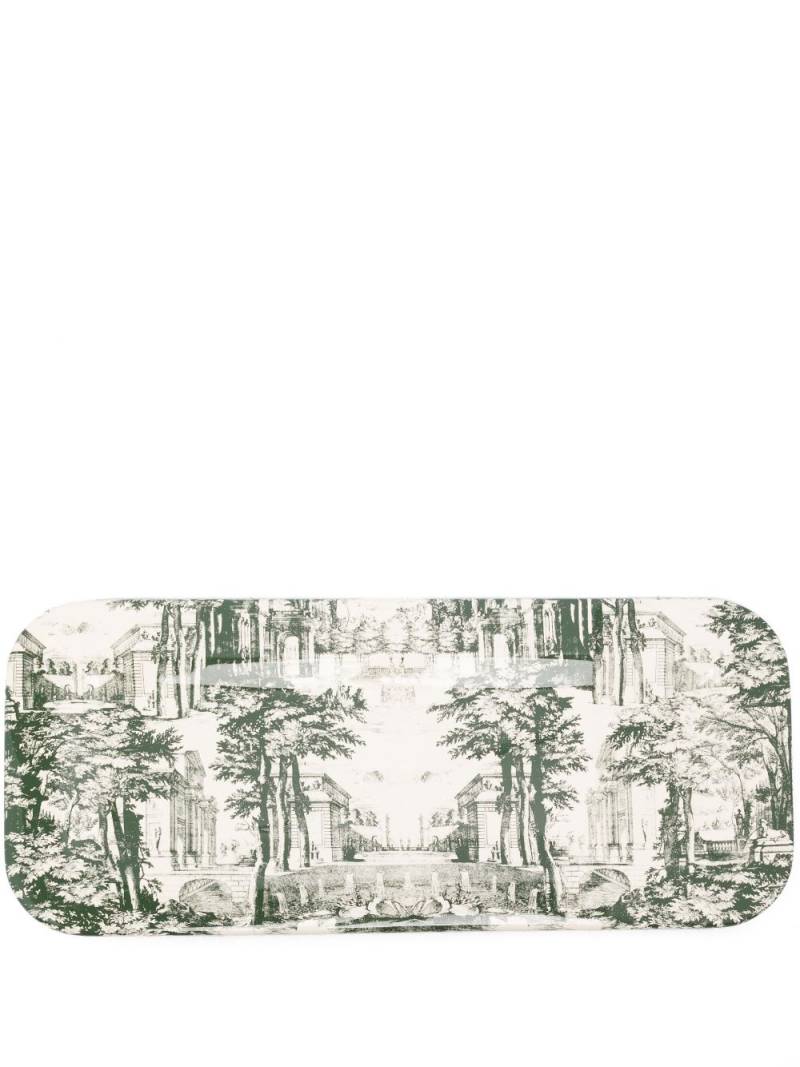 Fornasetti Eighteenth-Century Garden table tray - Green von Fornasetti