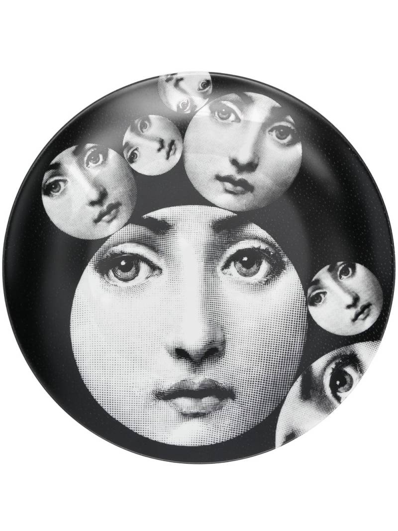 Fornasetti Fornasetti Tema e Variazioni porcelain plate - Black von Fornasetti