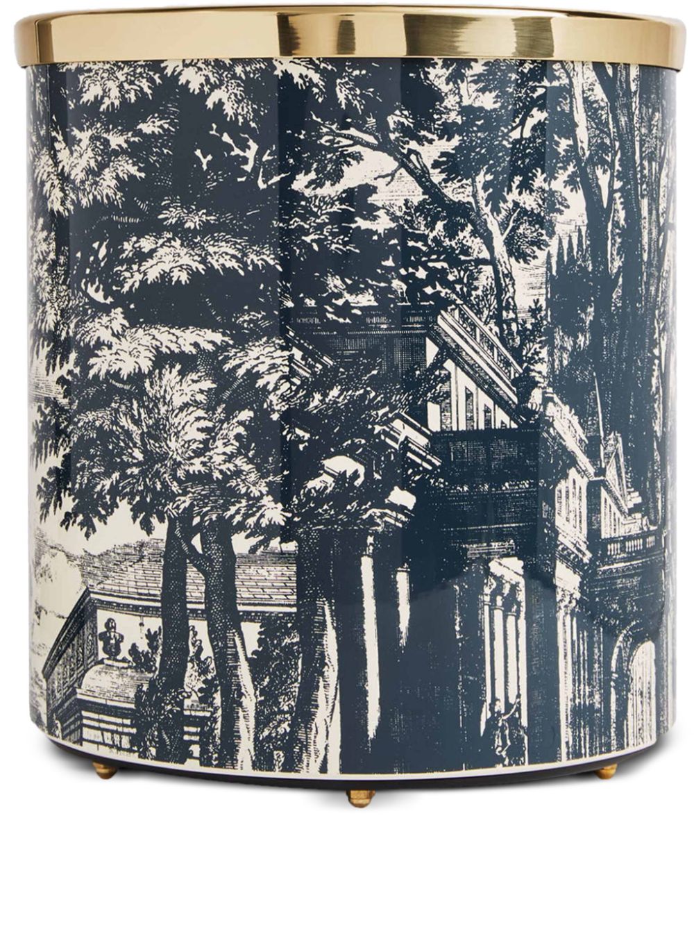 Fornasetti Giardino Settecentesco paper basket (28cm x 26cm) - Blue von Fornasetti