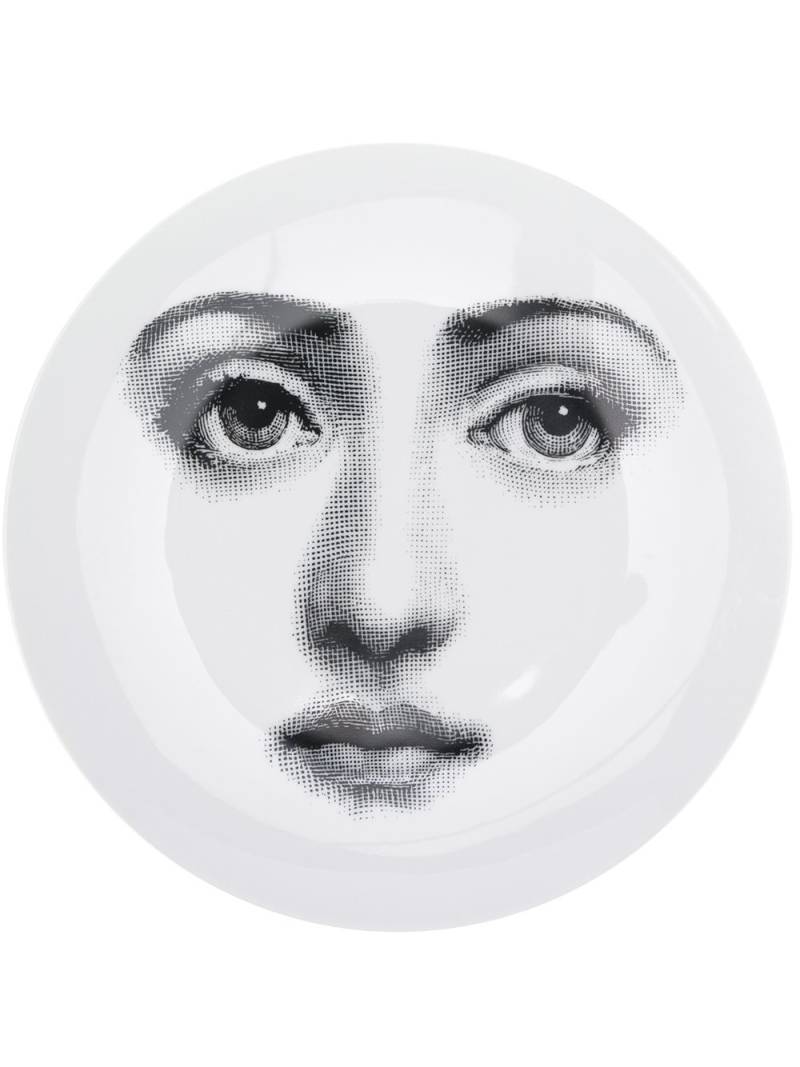 Fornasetti Lina Cavalieri-print wall plate - White von Fornasetti