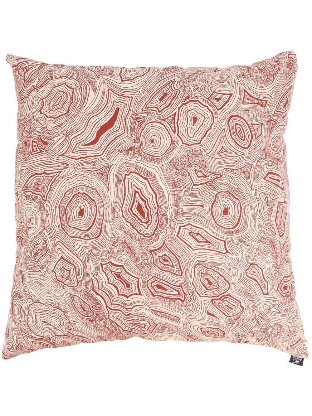 Fornasetti Malachite-pattern outdoor cushion - Neutrals von Fornasetti