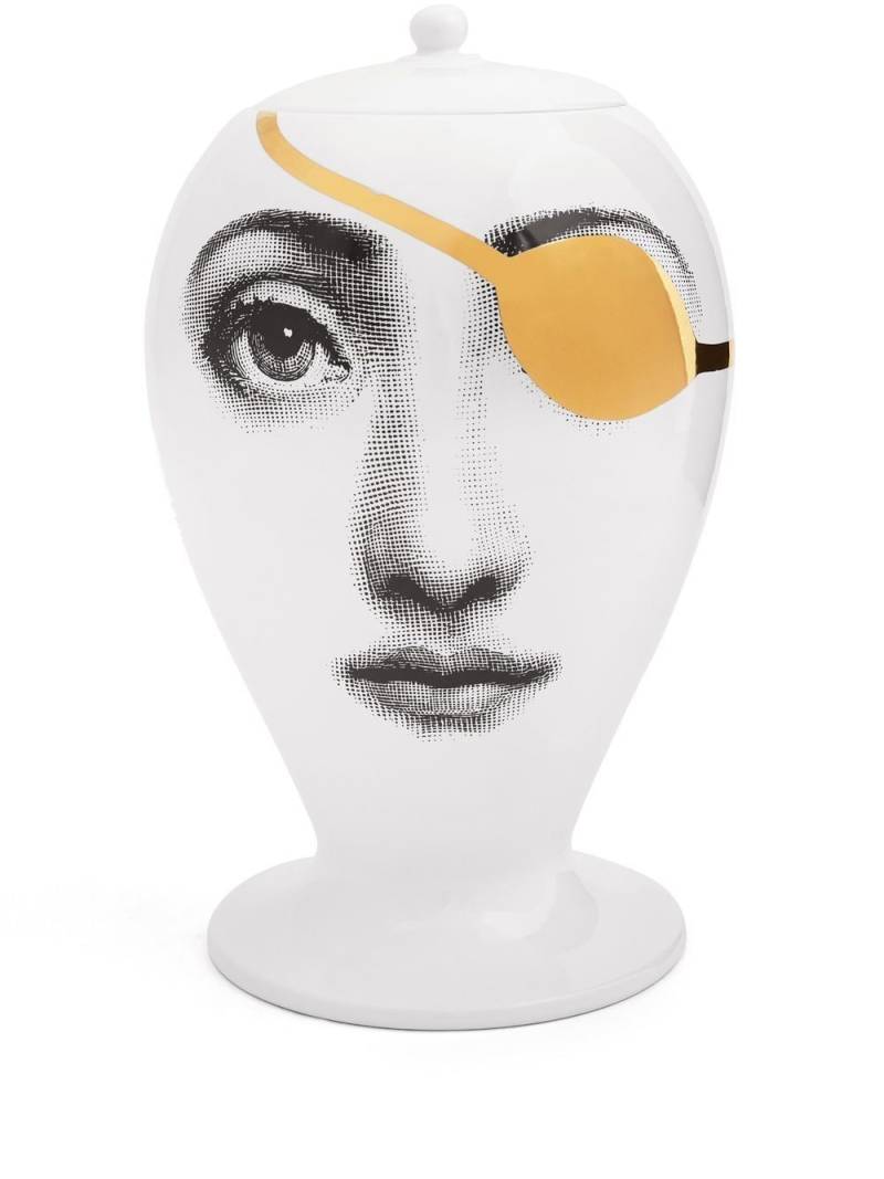 Fornasetti Pirata ceramic vase - Gold von Fornasetti