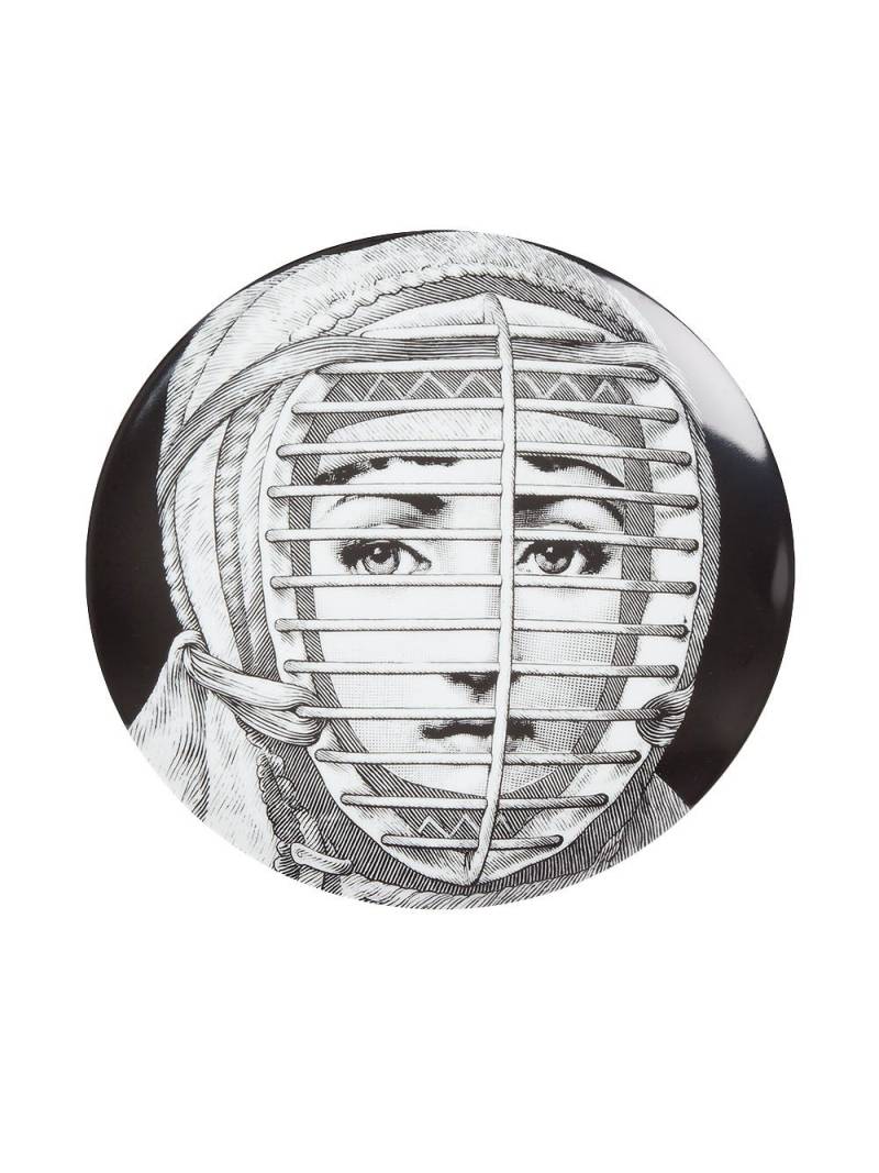 Fornasetti Plate - Black von Fornasetti