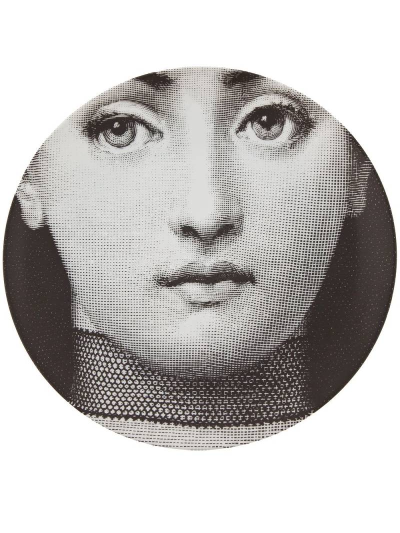 Fornasetti Plate - Black von Fornasetti