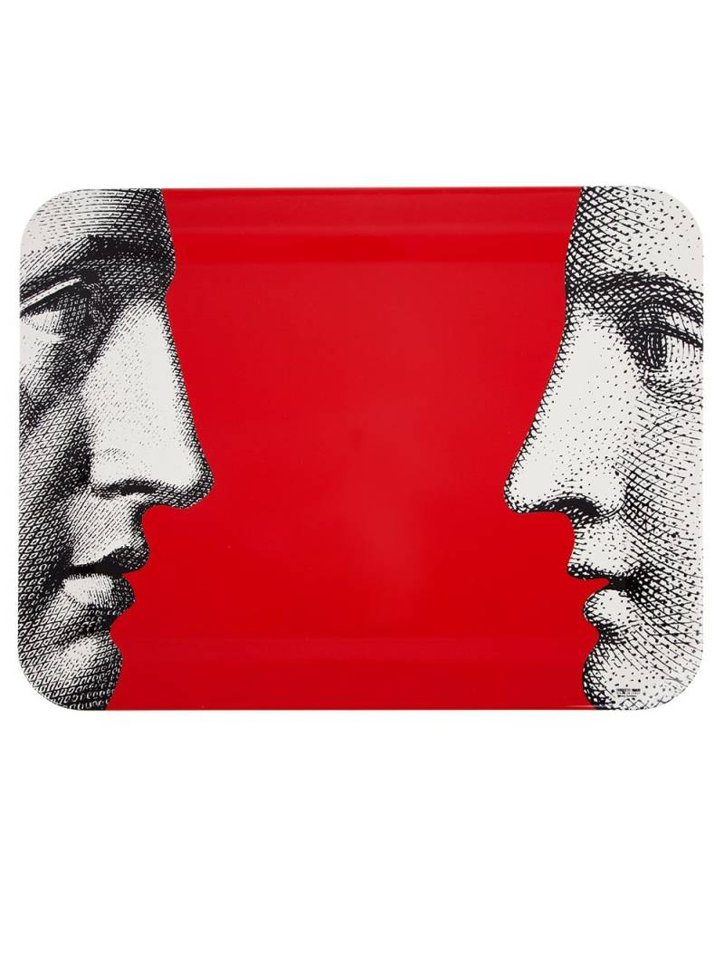 Fornasetti Profile tray - Red von Fornasetti