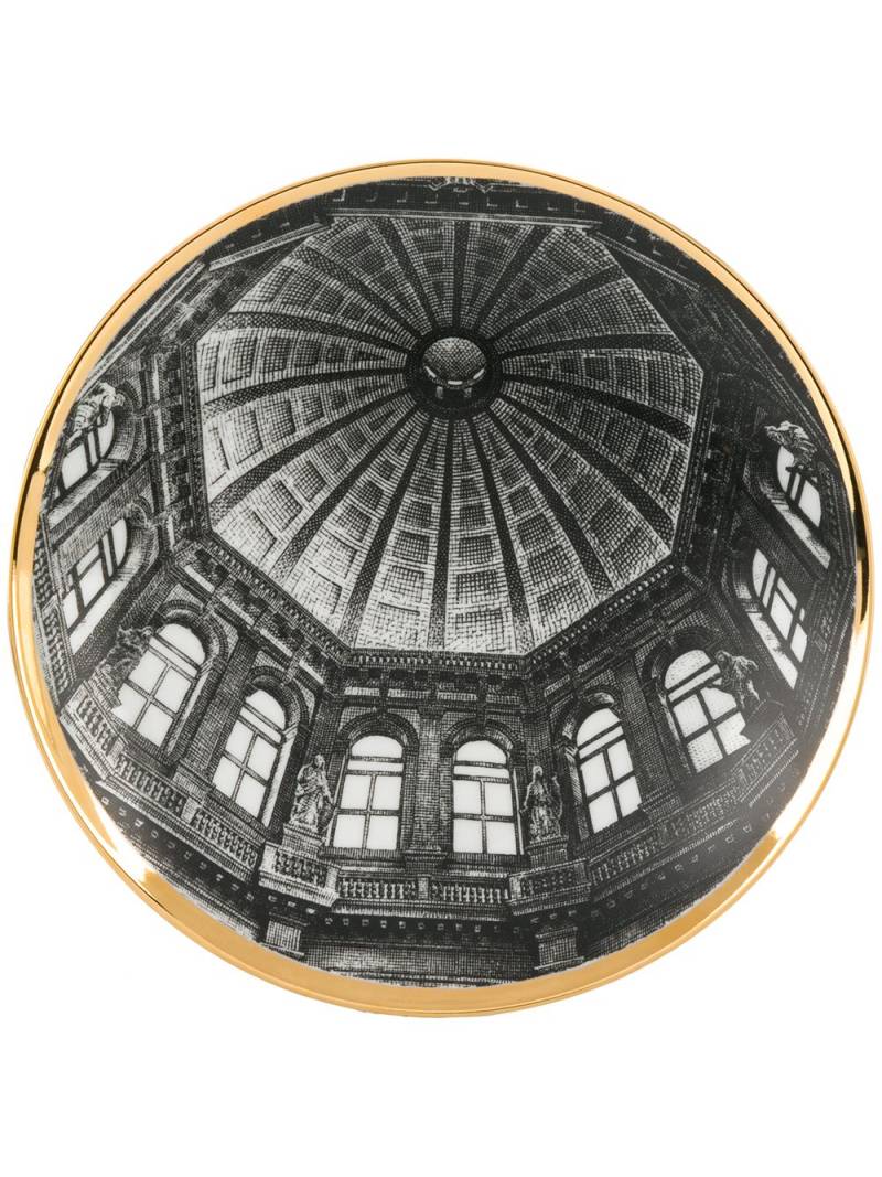 Fornasetti Santa Maria Della Salute plate - Black von Fornasetti