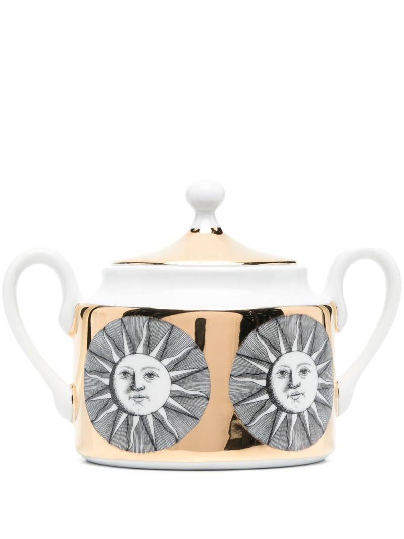 Fornasetti Sole sugar bowl - Black von Fornasetti