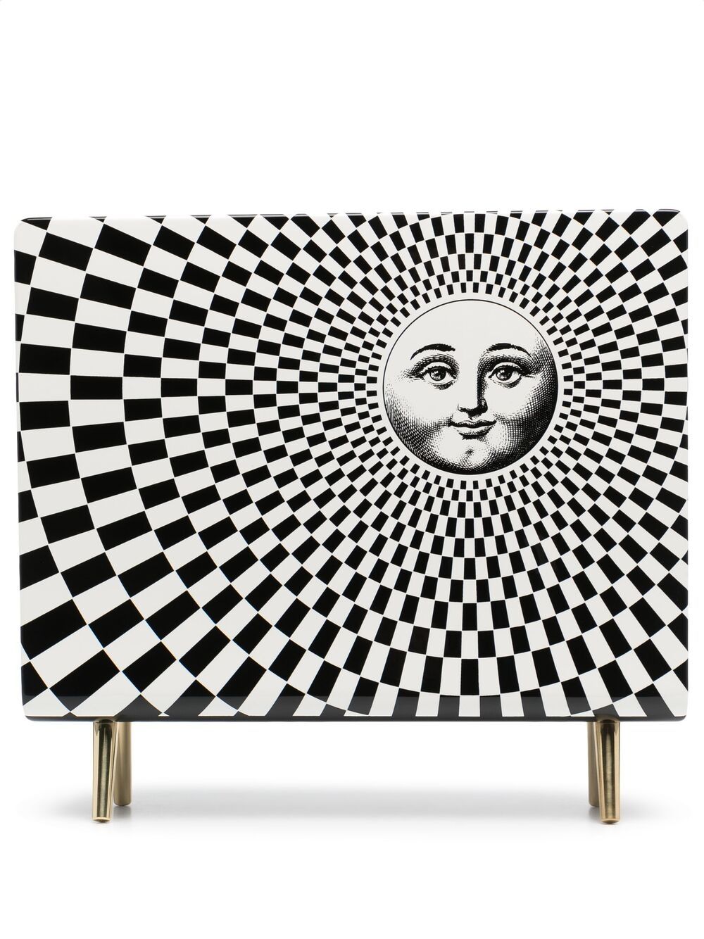 Fornasetti Solecentrismo magazine rack - Black von Fornasetti