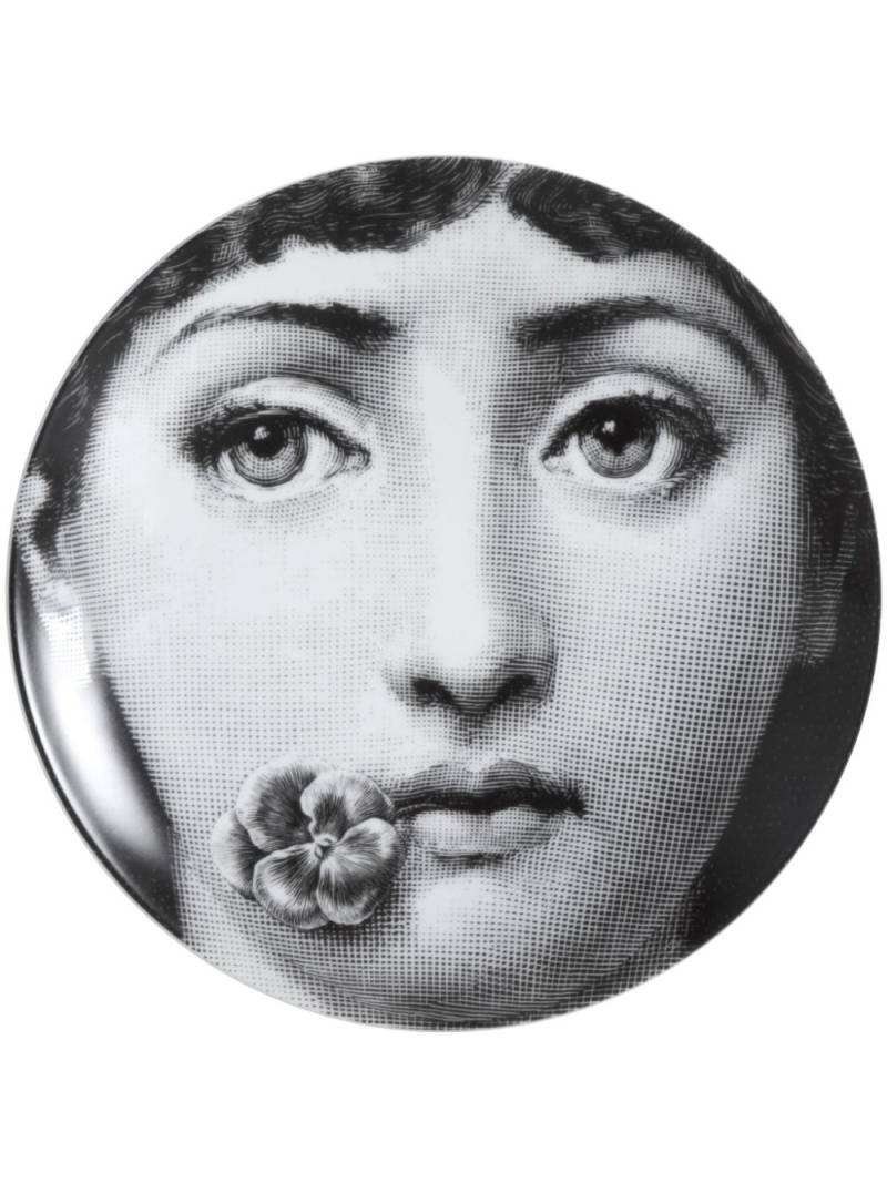 Fornasetti Tema E Variazioni N137 wall plate (26cm) - Black von Fornasetti