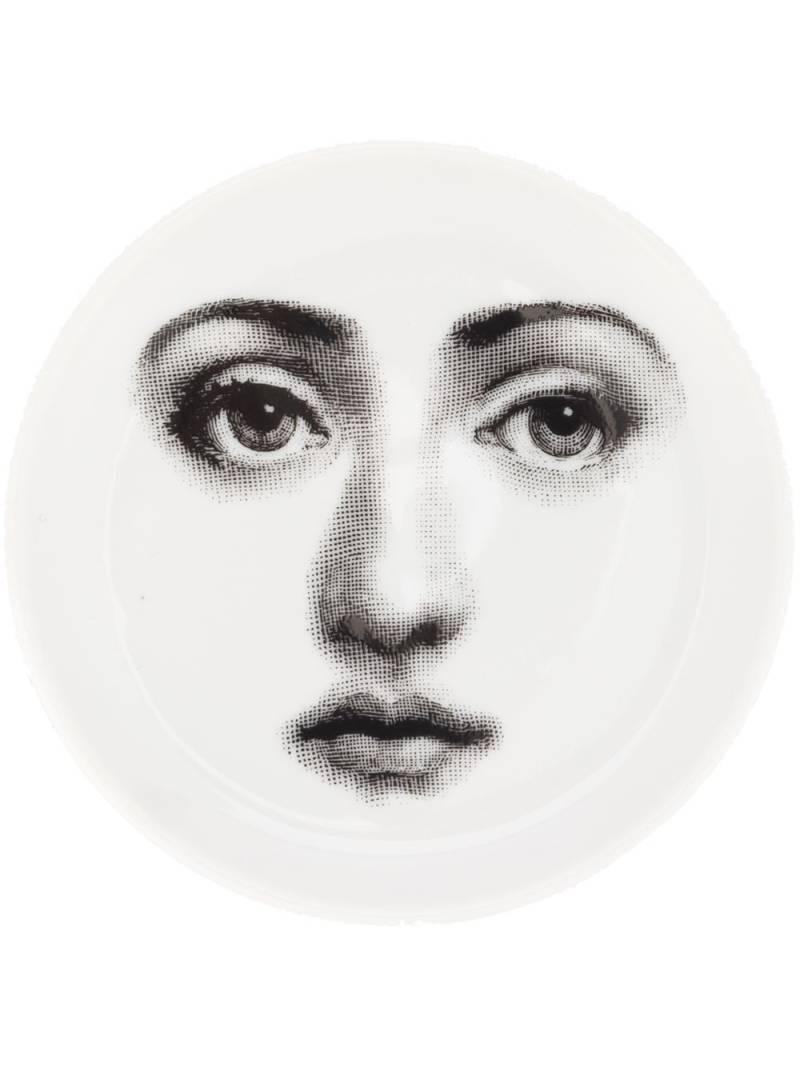 Fornasetti Tema e Variazioni 6 round coaster - White von Fornasetti