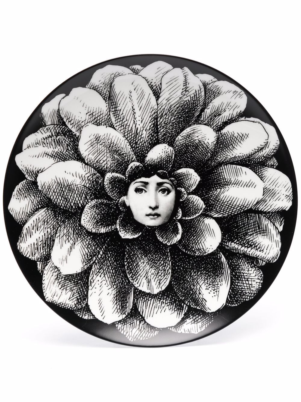 Fornasetti Tema e Variazioni no.124 wall plate - Black von Fornasetti