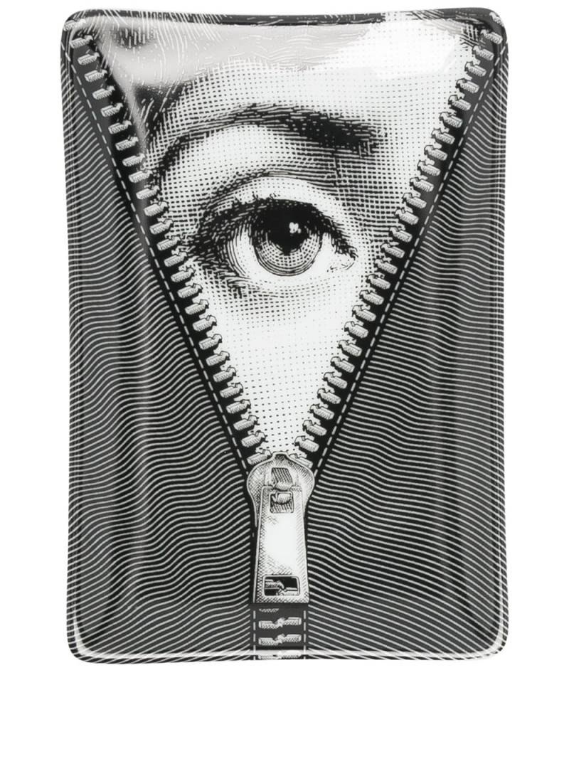 Fornasetti Tema e Variazioni no.401 rectangular tray - Black von Fornasetti