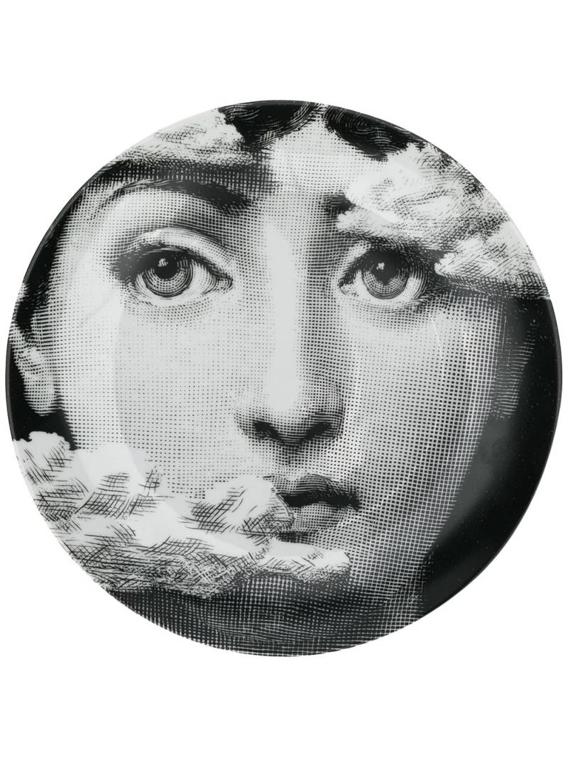 Fornasetti Fornasetti 26cm Wall Plate N139 - Black von Fornasetti