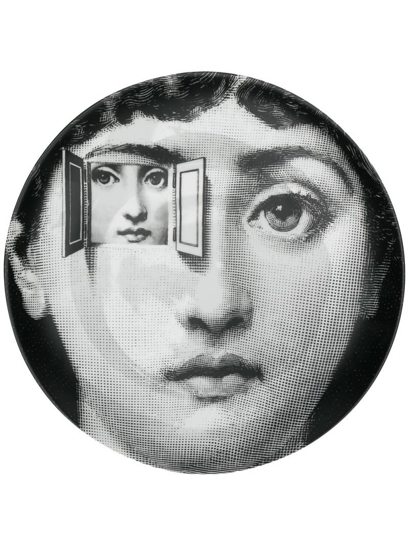 Fornasetti Tema e Variazioni wall plate - Black von Fornasetti