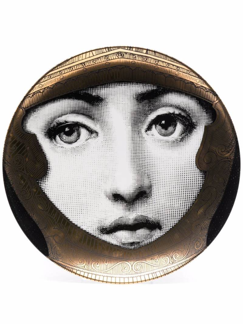 Fornasetti Variazioni decorative plate - Black von Fornasetti