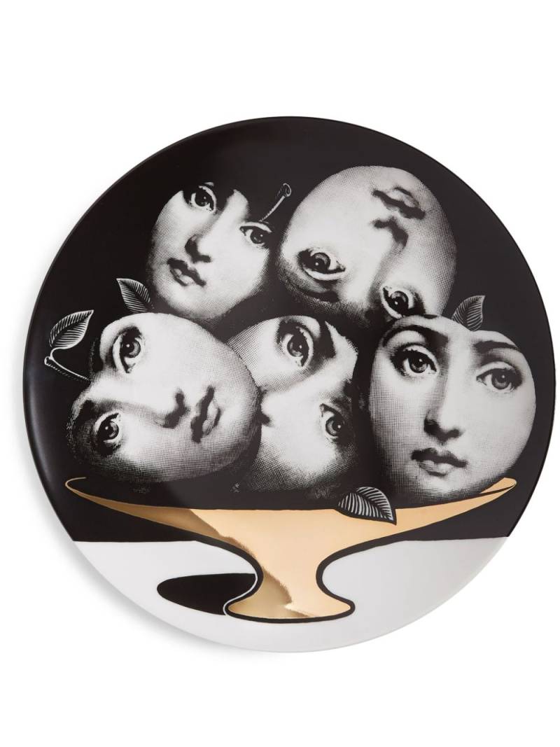 Fornasetti Variazioni n.104 wall plate - Black von Fornasetti