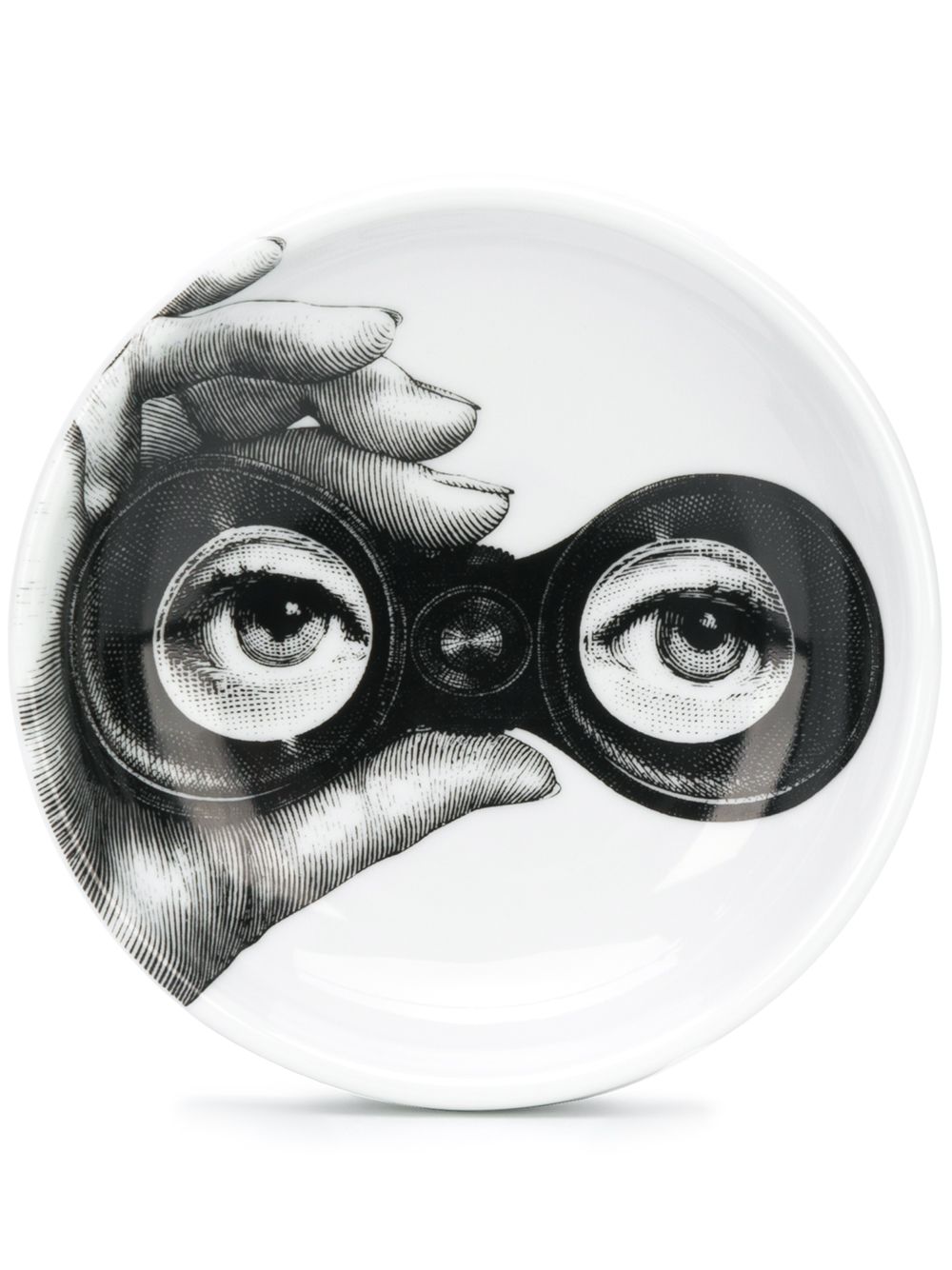 Fornasetti binoculars-print ashtray (12cm) - White von Fornasetti