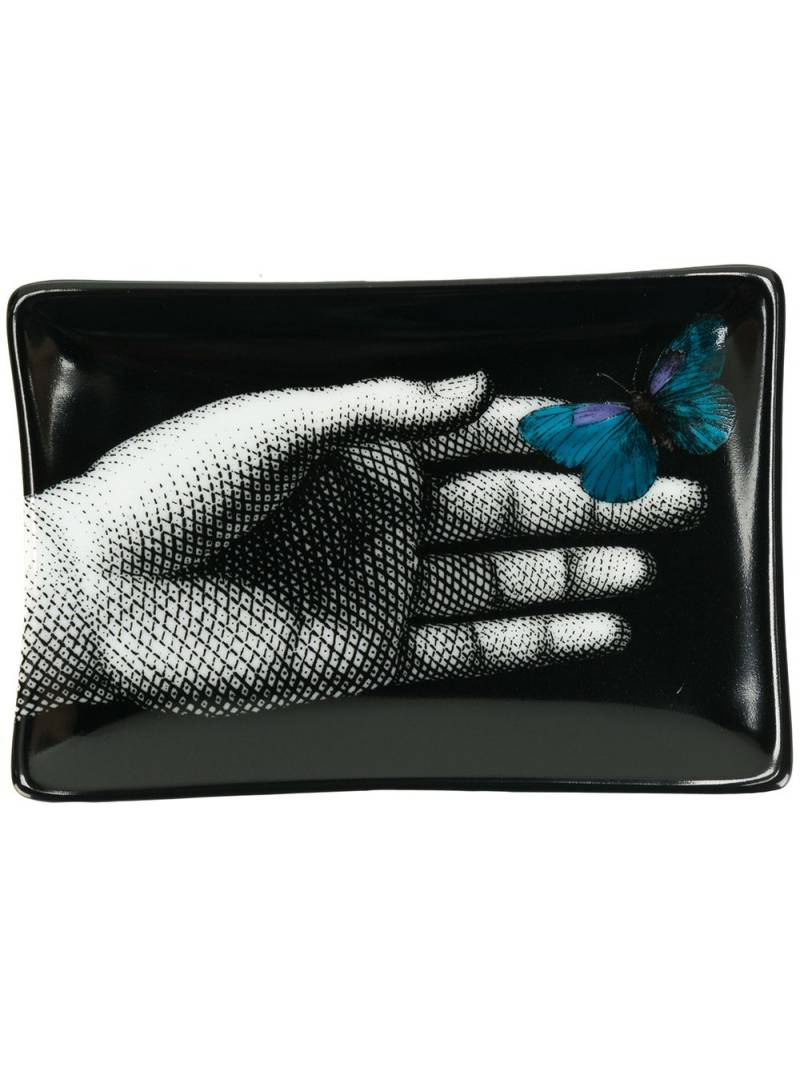 Fornasetti butterfly hand tray - Black von Fornasetti