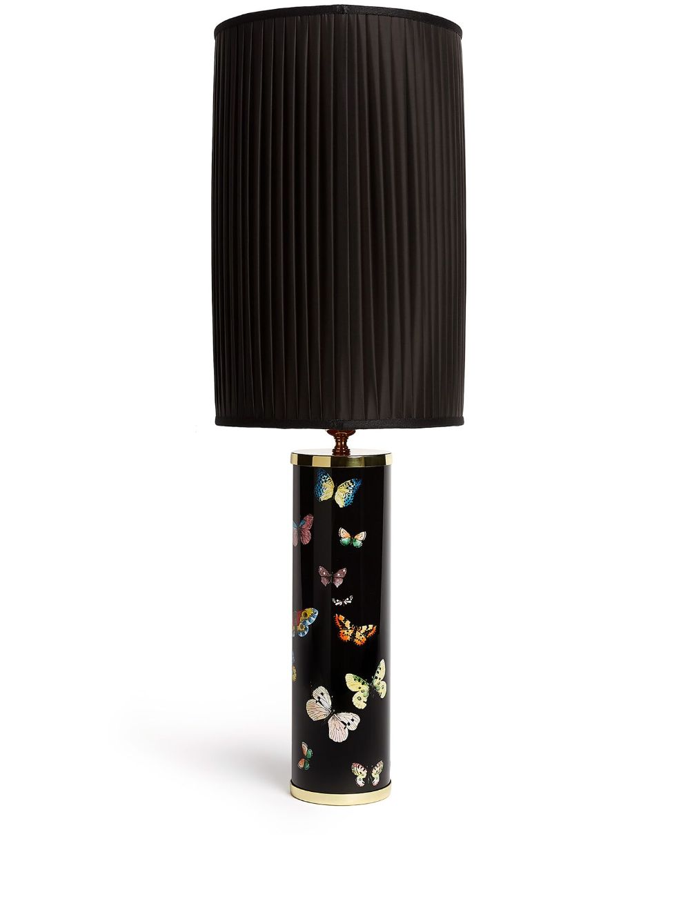 Fornasetti cylindrical pleated lampshade - Black von Fornasetti