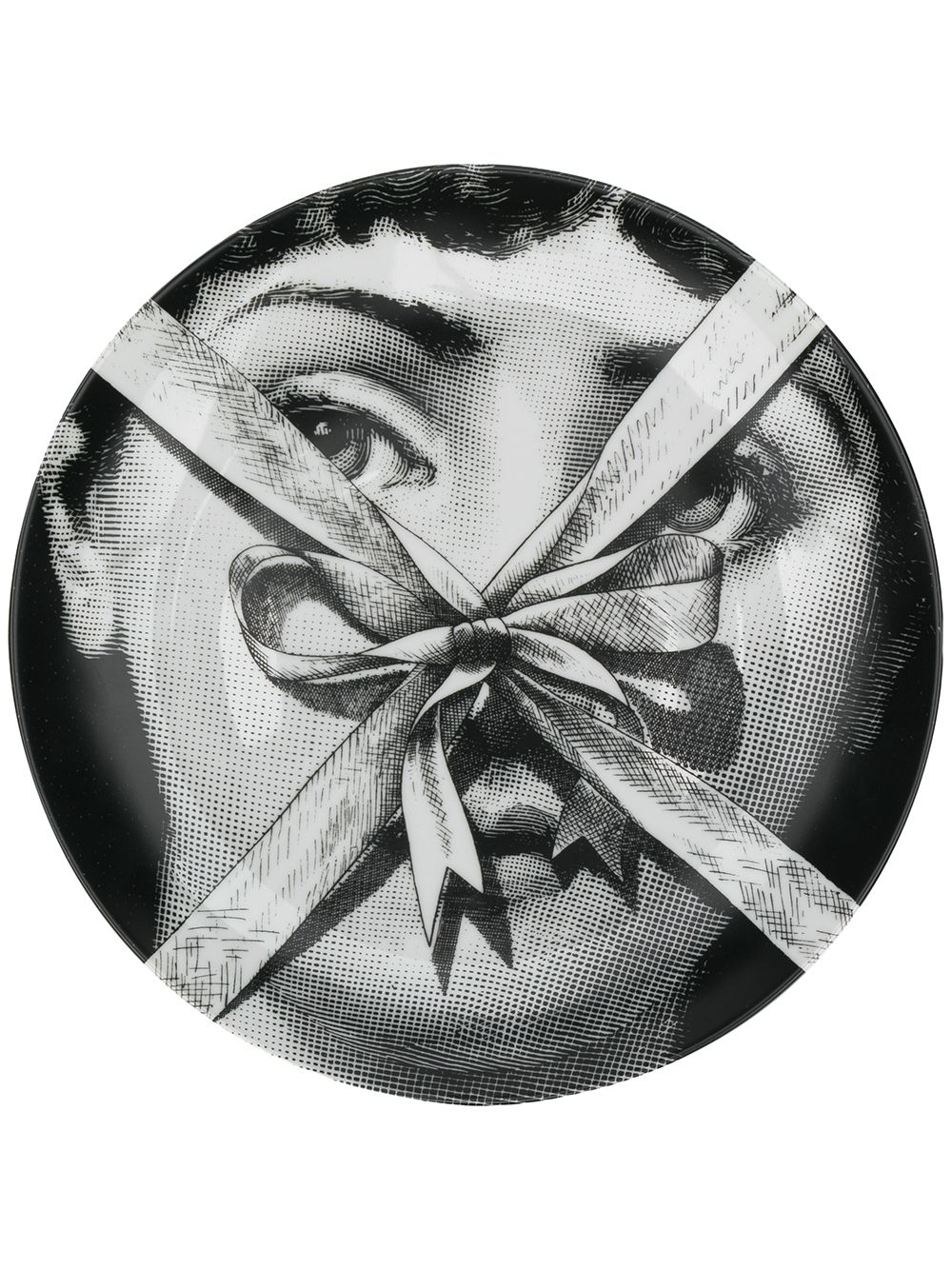 Fornasetti decorative homewear plate - Black von Fornasetti