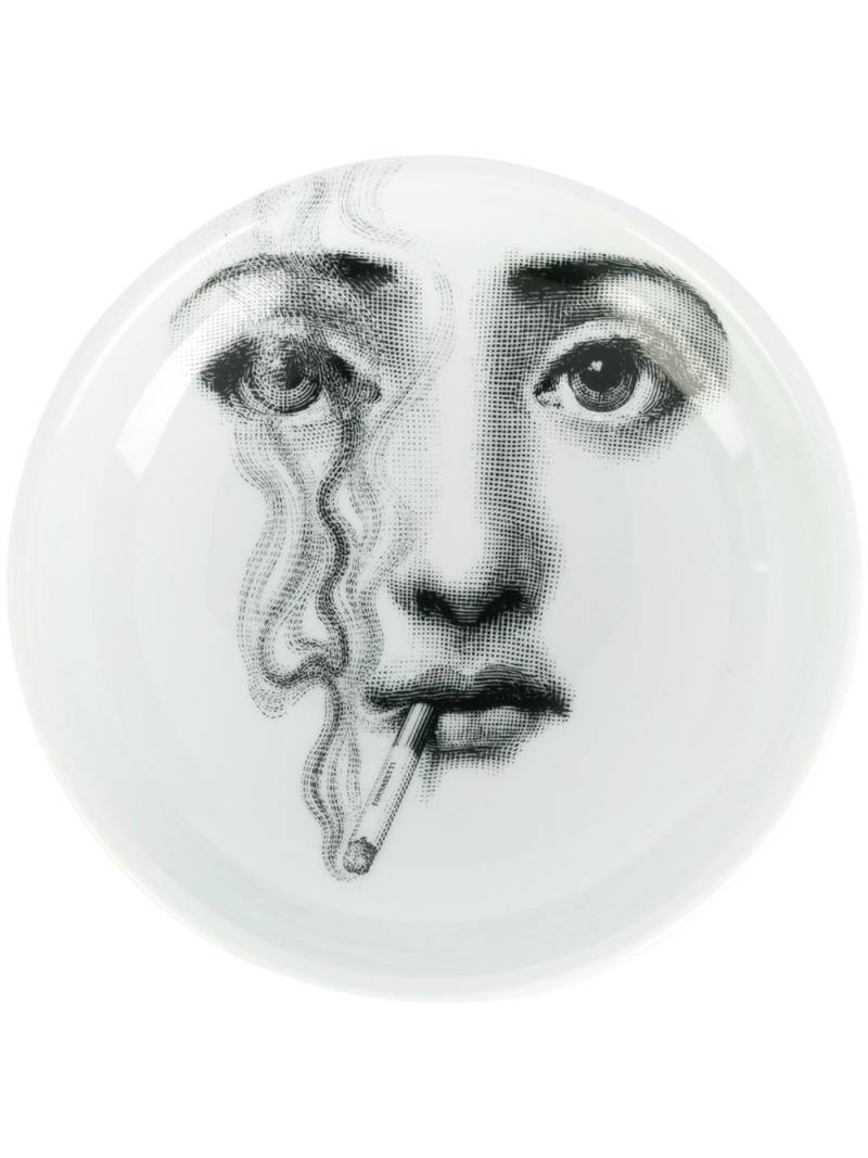 Fornasetti face print ashtray - White von Fornasetti