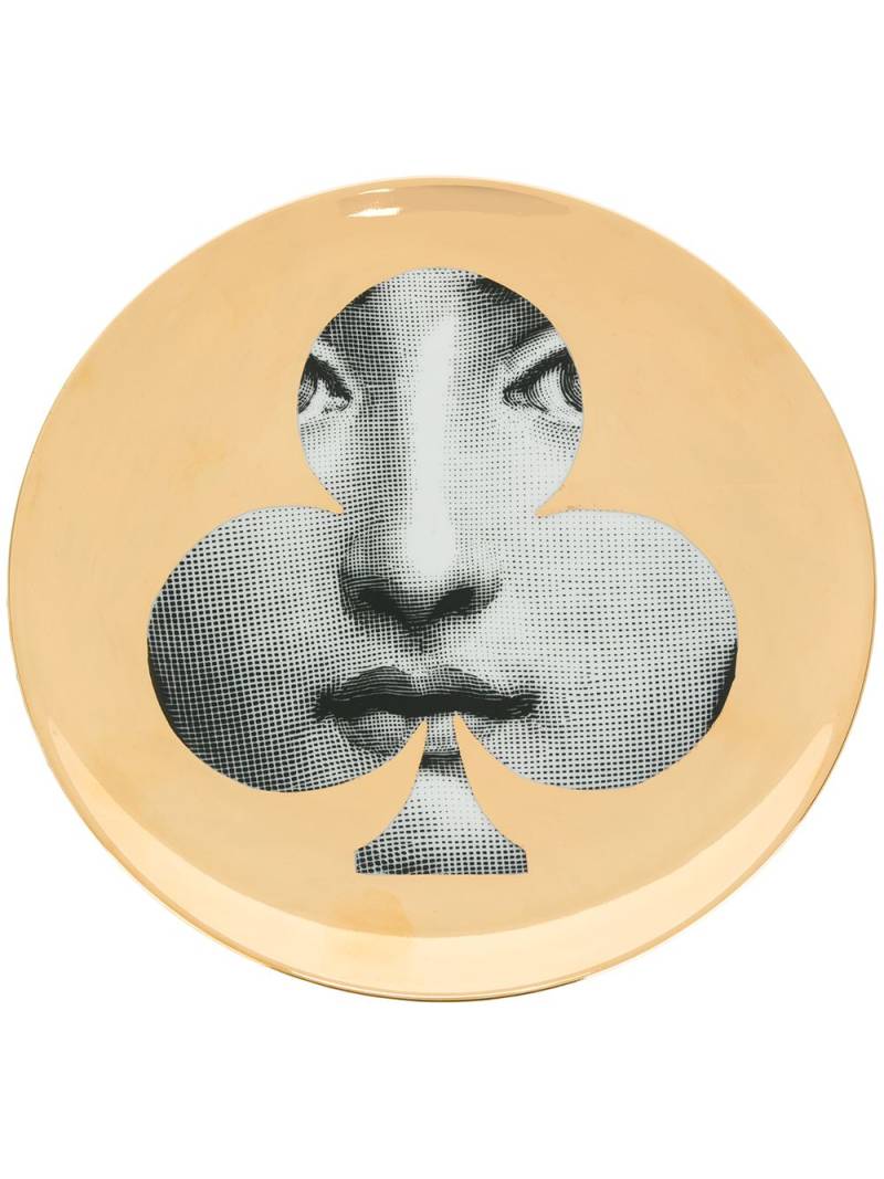 Fornasetti face print plate - Metallic von Fornasetti