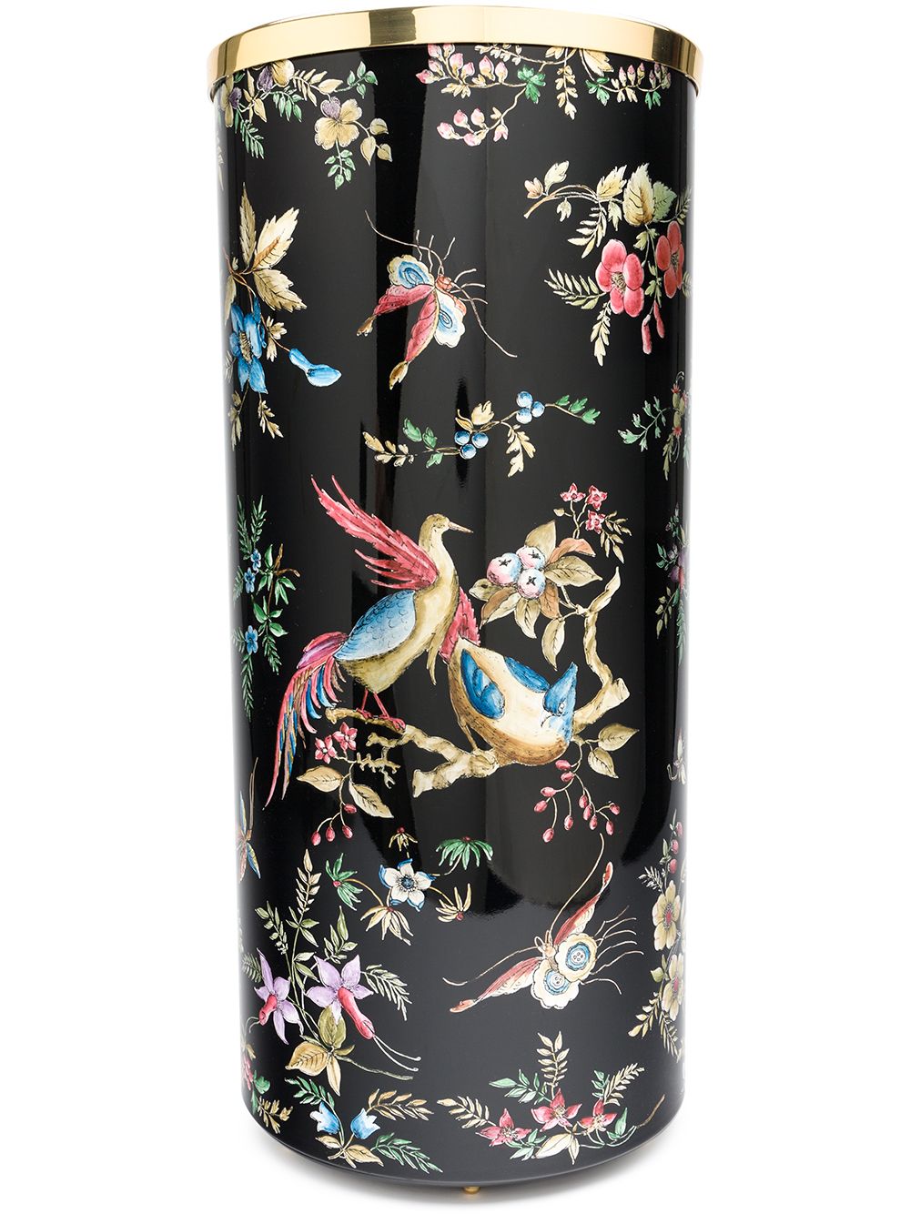 Fornasetti floral print umbrella stand - Black von Fornasetti