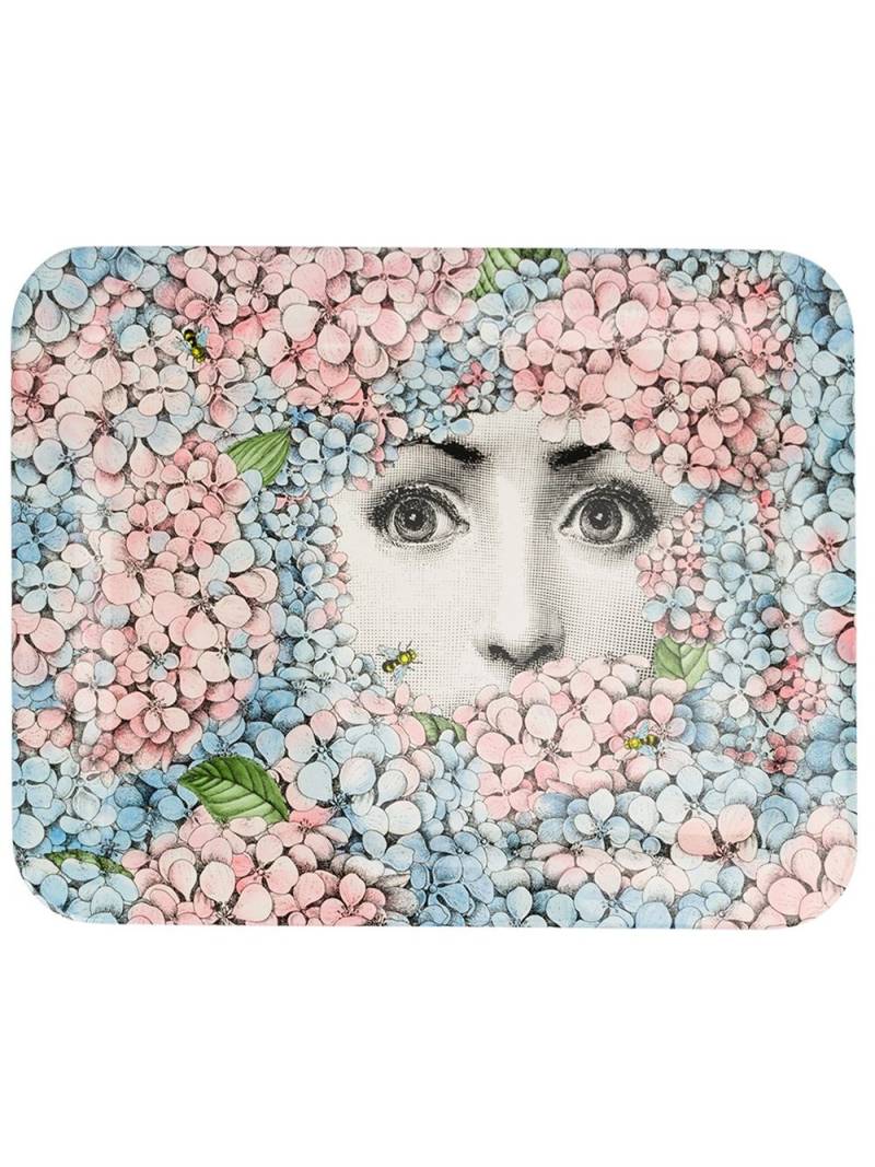 Fornasetti flower girl printed tray - Multicolour von Fornasetti