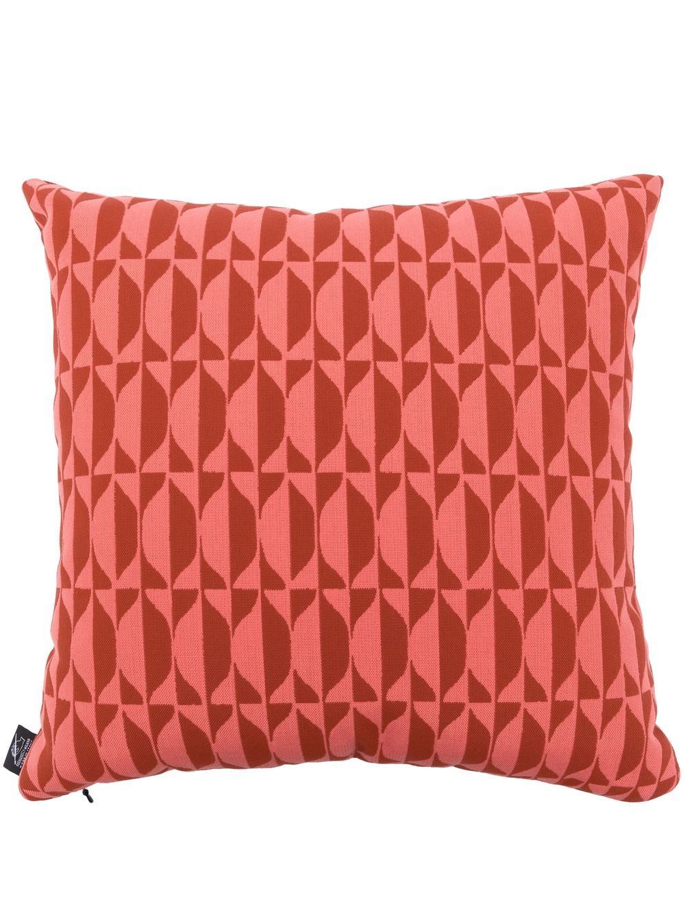 Fornasetti geometric-print square cushion - Pink von Fornasetti