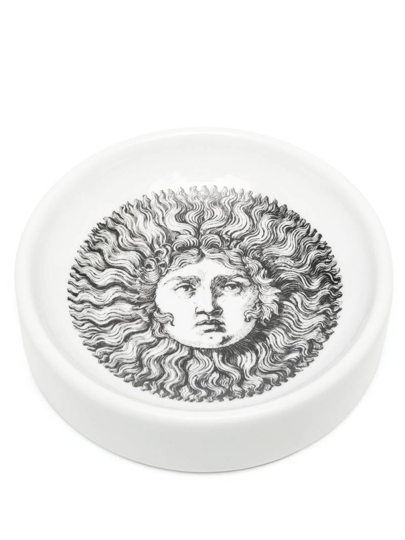 Fornasetti graphic-print ashtray - White von Fornasetti