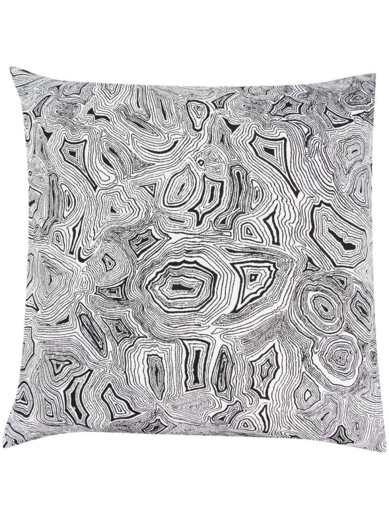 Fornasetti linear-print cushion - White von Fornasetti