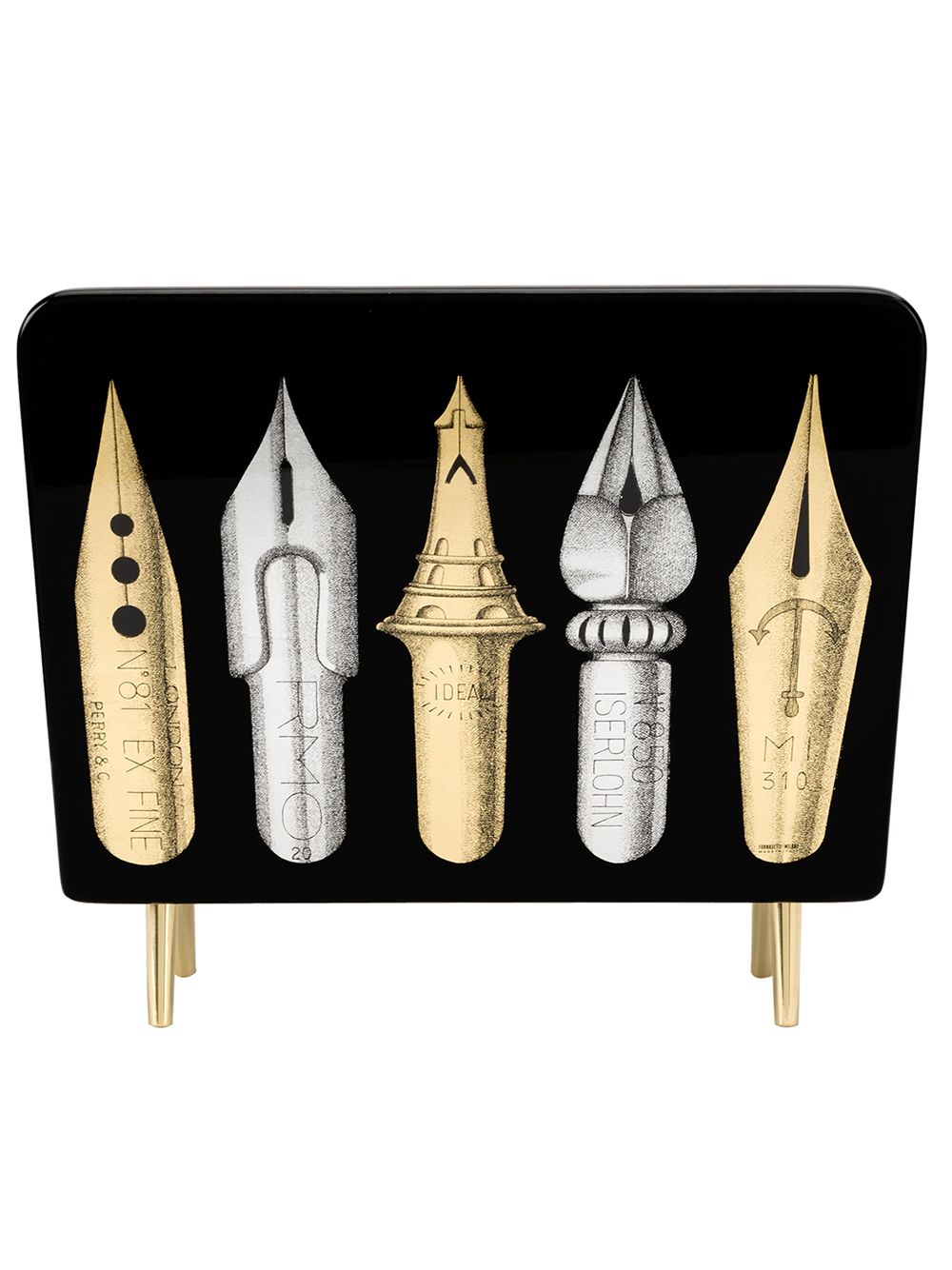 Fornasetti pen tip magazine rack - Black von Fornasetti