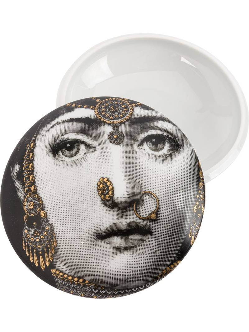 Fornasetti printed dish - Black von Fornasetti