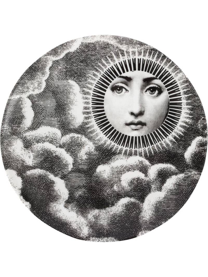 Fornasetti Tema e Variazioni wall plate - Black von Fornasetti