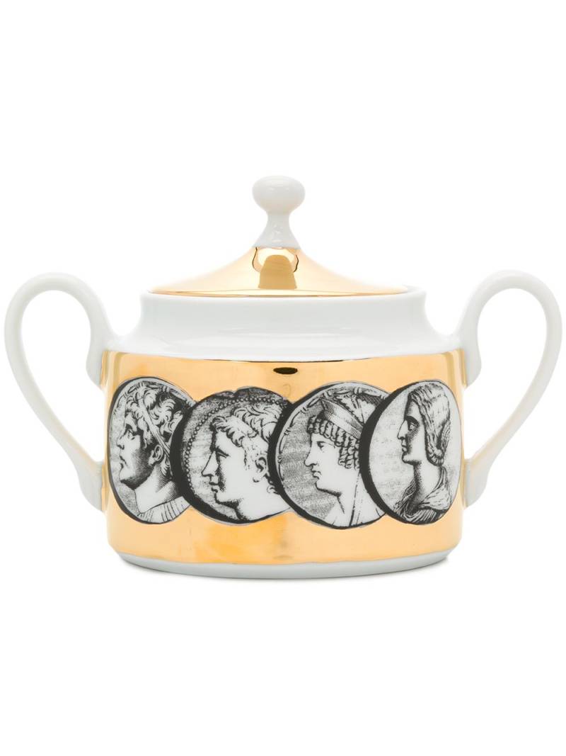 Fornasetti printed sugar bowl - White von Fornasetti