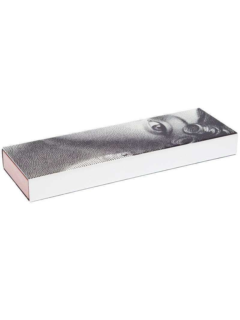 Fornasetti printed wooden box - Black von Fornasetti