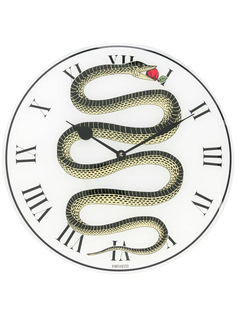 Fornasetti serpent print clock - White von Fornasetti