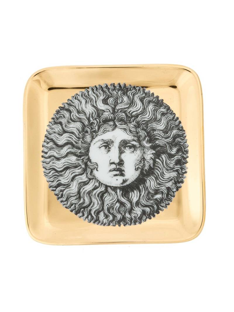 Fornasetti square ashtray - Black von Fornasetti