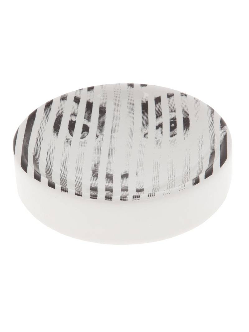 Fornasetti striped ceramic dish - White von Fornasetti