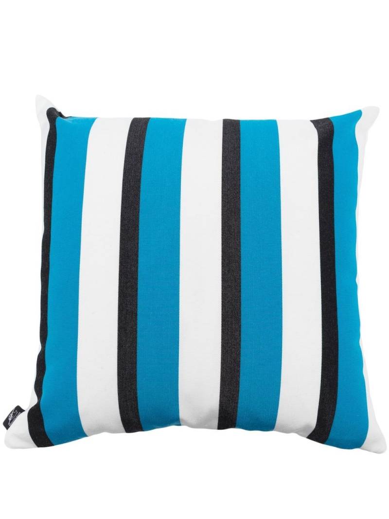 Fornasetti striped square cushion - Blue von Fornasetti