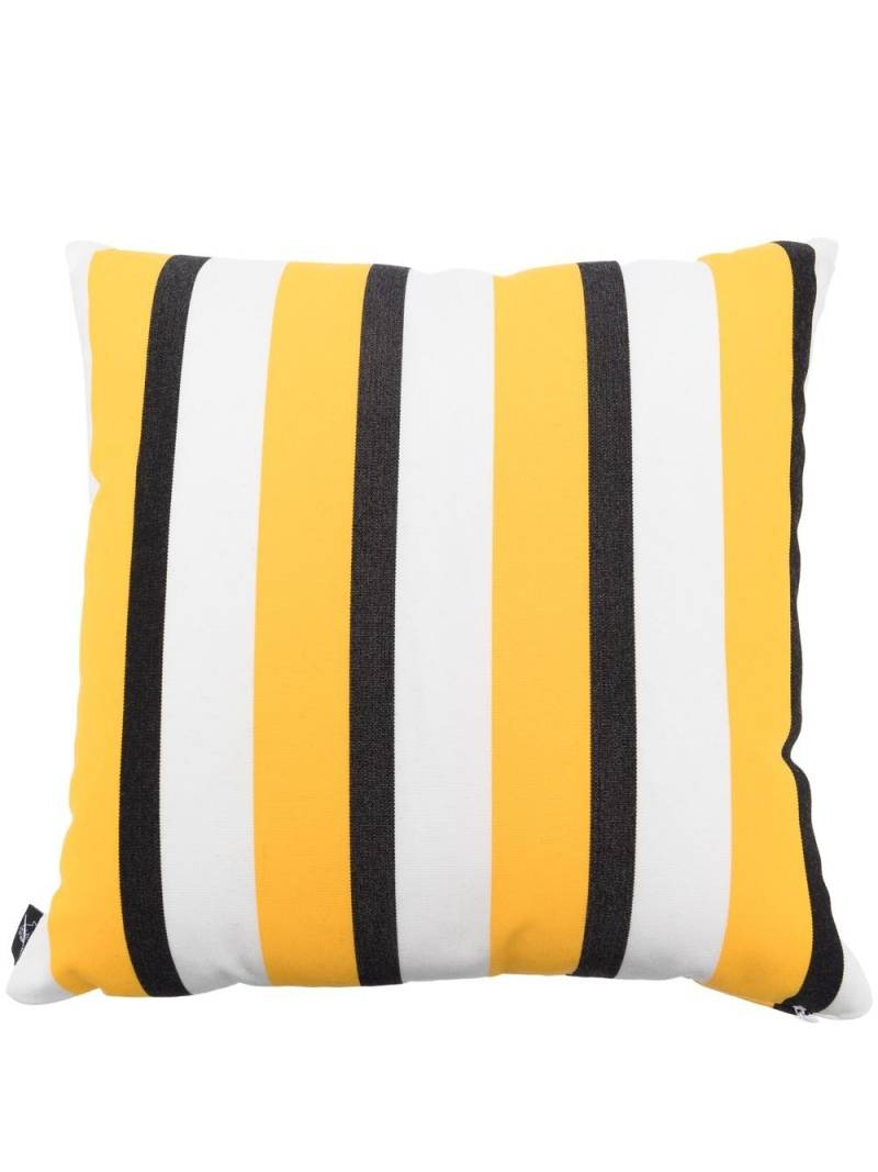 Fornasetti striped square cushion - Yellow von Fornasetti