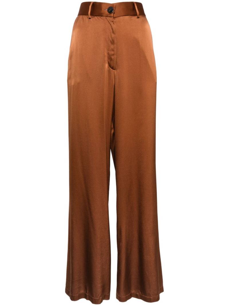 Forte Forte Heavy silk trousers - Brown von Forte Forte