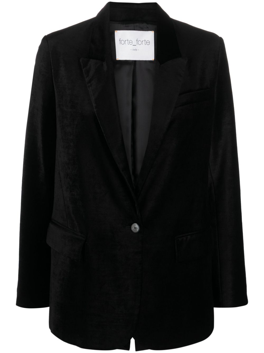 Forte Forte Mannish single-breasted blazer - Black von Forte Forte