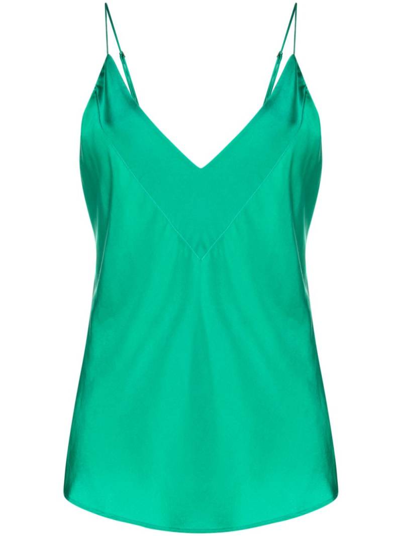 Forte Forte V-neck silk satin top - Green von Forte Forte